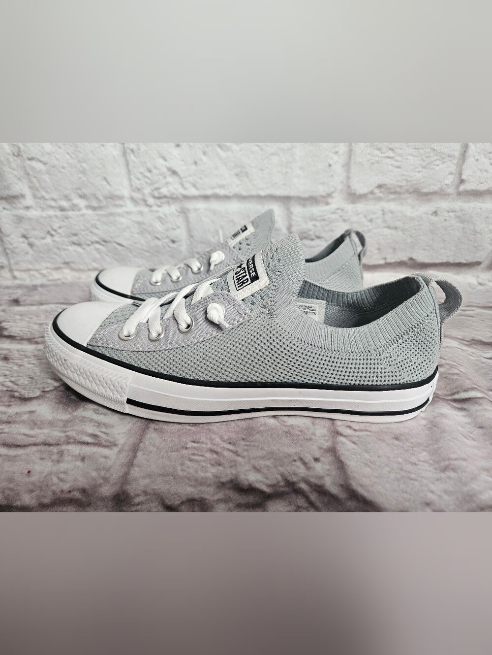 Converse Knit Shoes Sneakers Grey Size 6 Women's